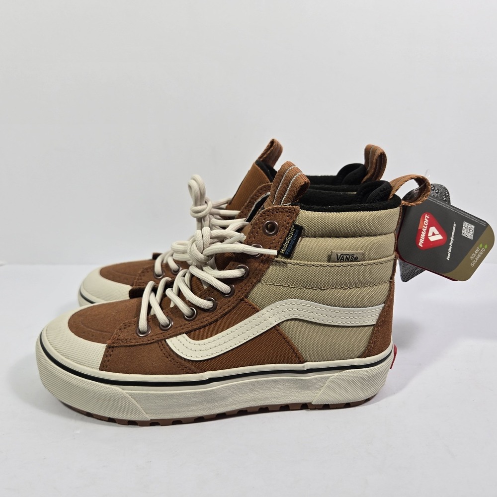 Womens 5.5 Mens 4 VANS Sk8-Hi Waterproof Insulated Primaloft Shoes Mocha Brown